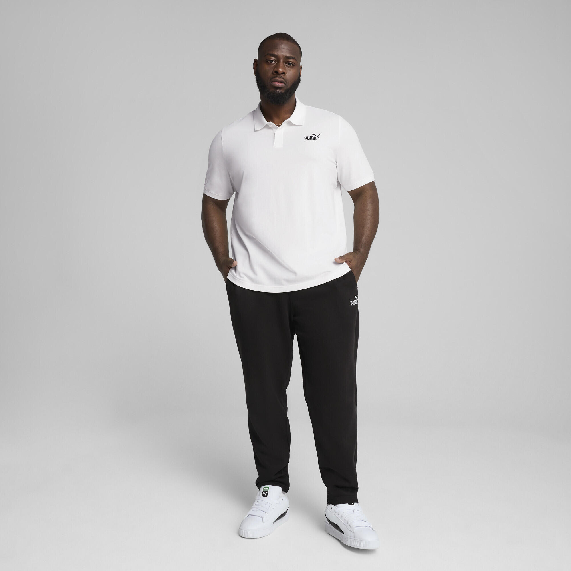 Polo in piqué con logo Essentials N. 1 da uomo PUMA 6/7