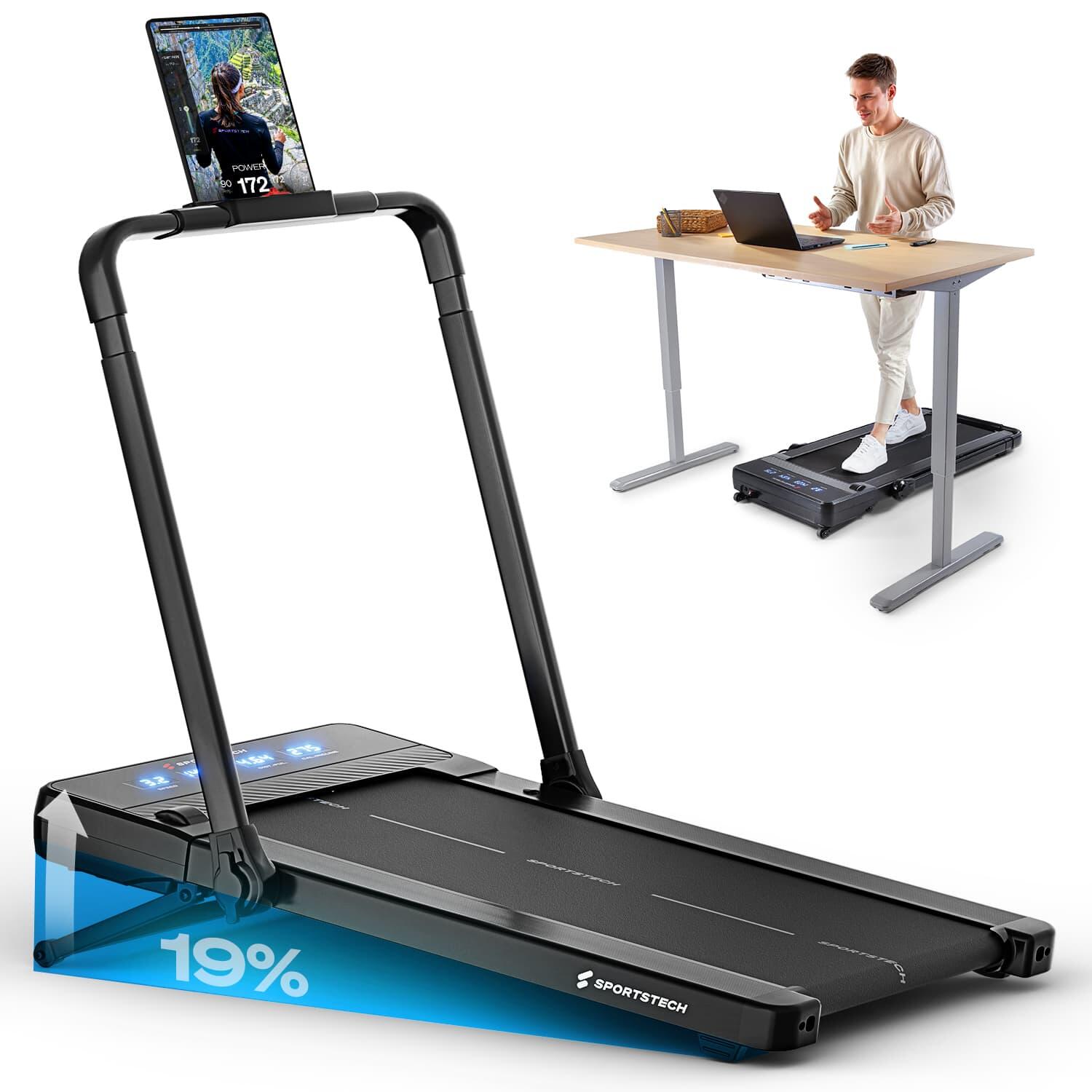 SPORTSTECH Sportstech sPad1000 loopband | Loopband tot 12 km/u | 19% helling