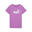 Tricou fitness femei croială lejeră Ess No. 1 Logo, roz PUMA Wild Berry Purple
