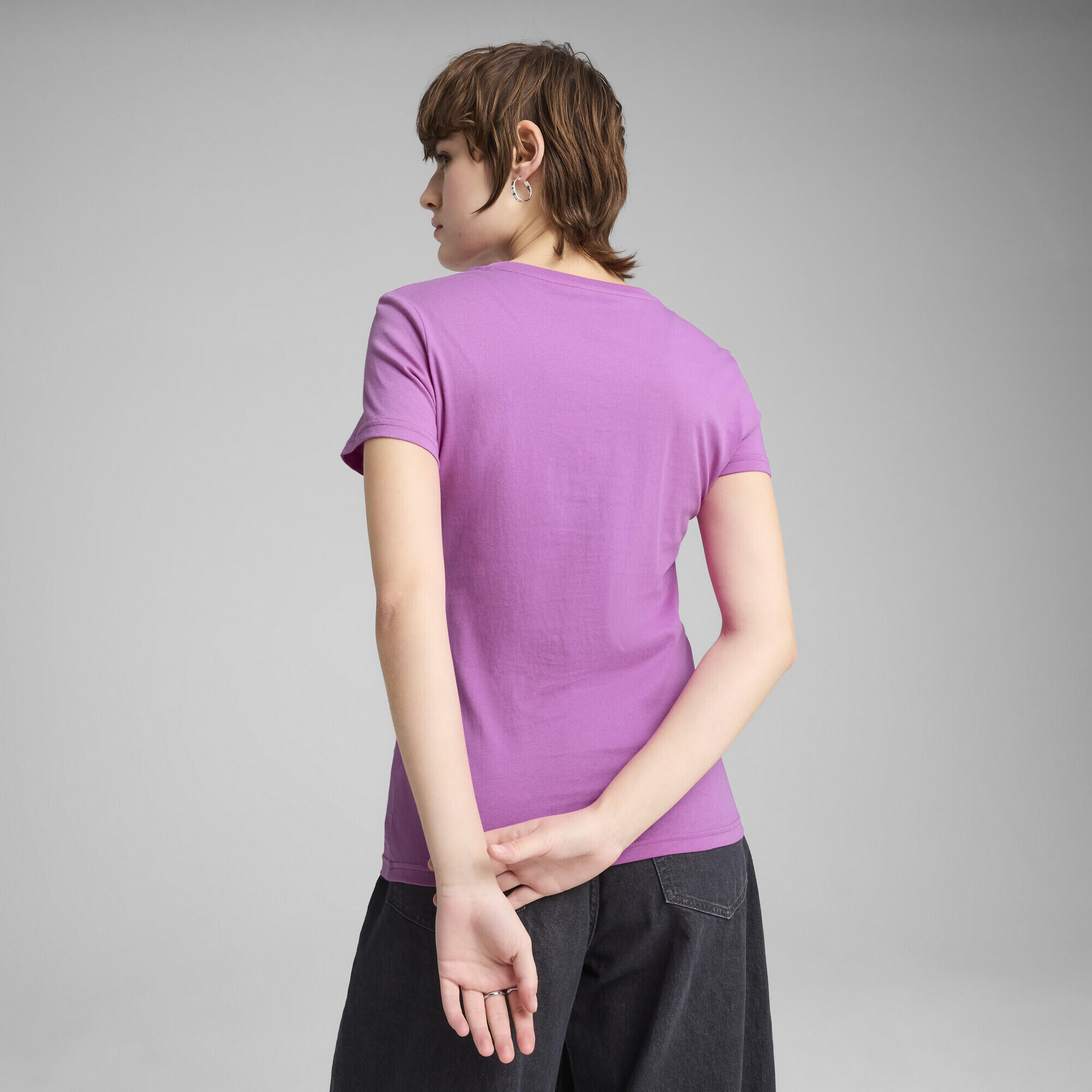 T-shirt con logo ESS N. 1 da donna PUMA Wild Berry Purple 3/7