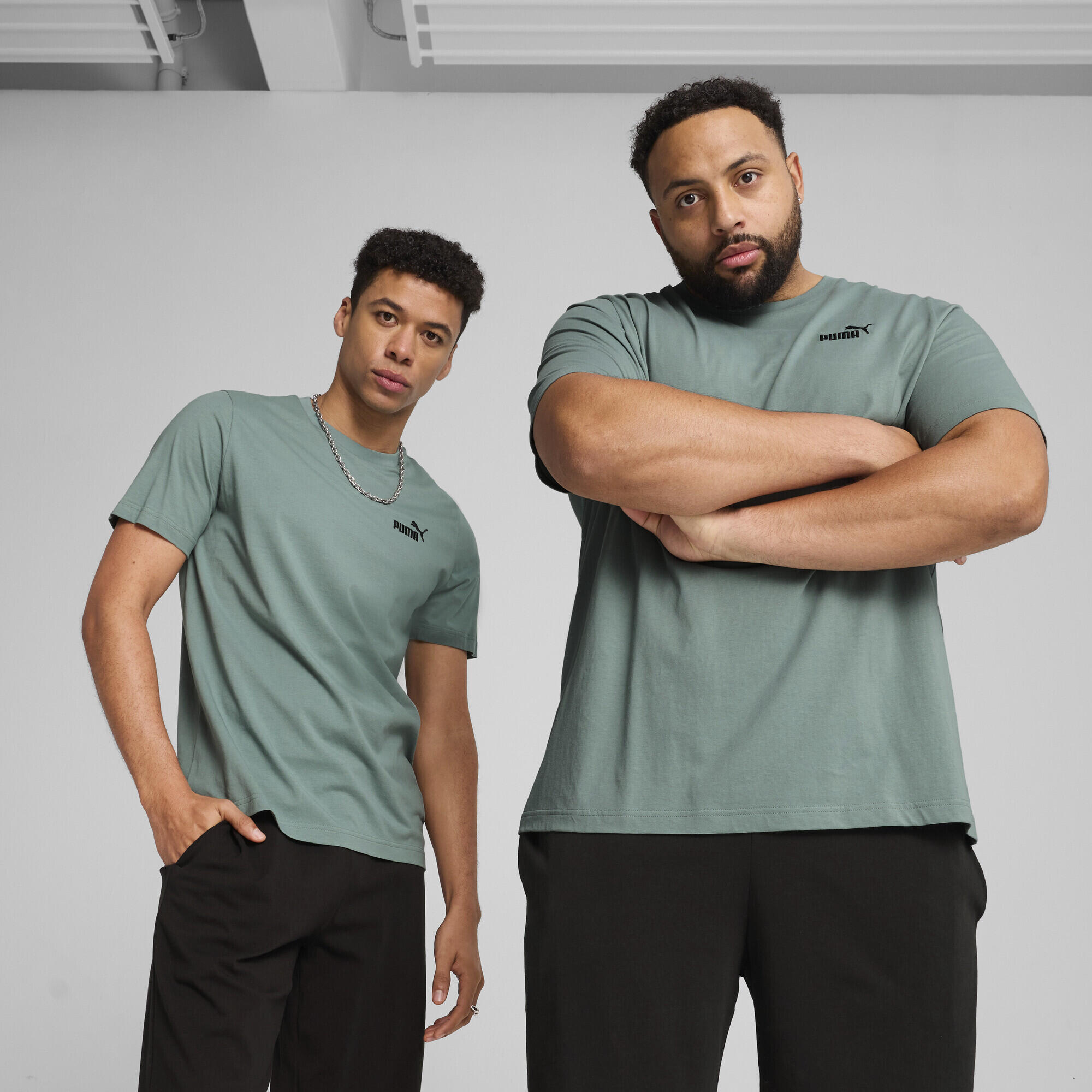 T-shirt à petit logo N° 1 Essentials Homme PUMA Green Moon 2/7