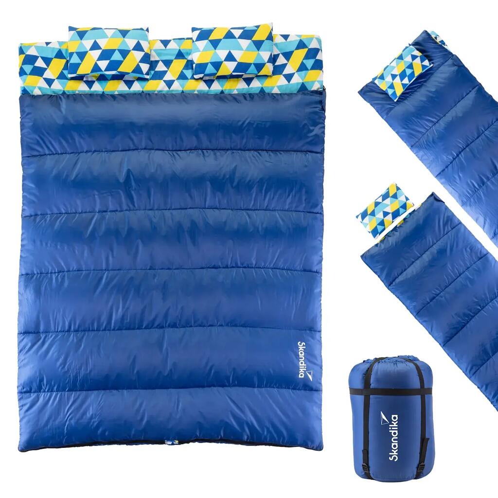 Iceland Double Flannel Sleeping Bag – Detachable 3-Season Double