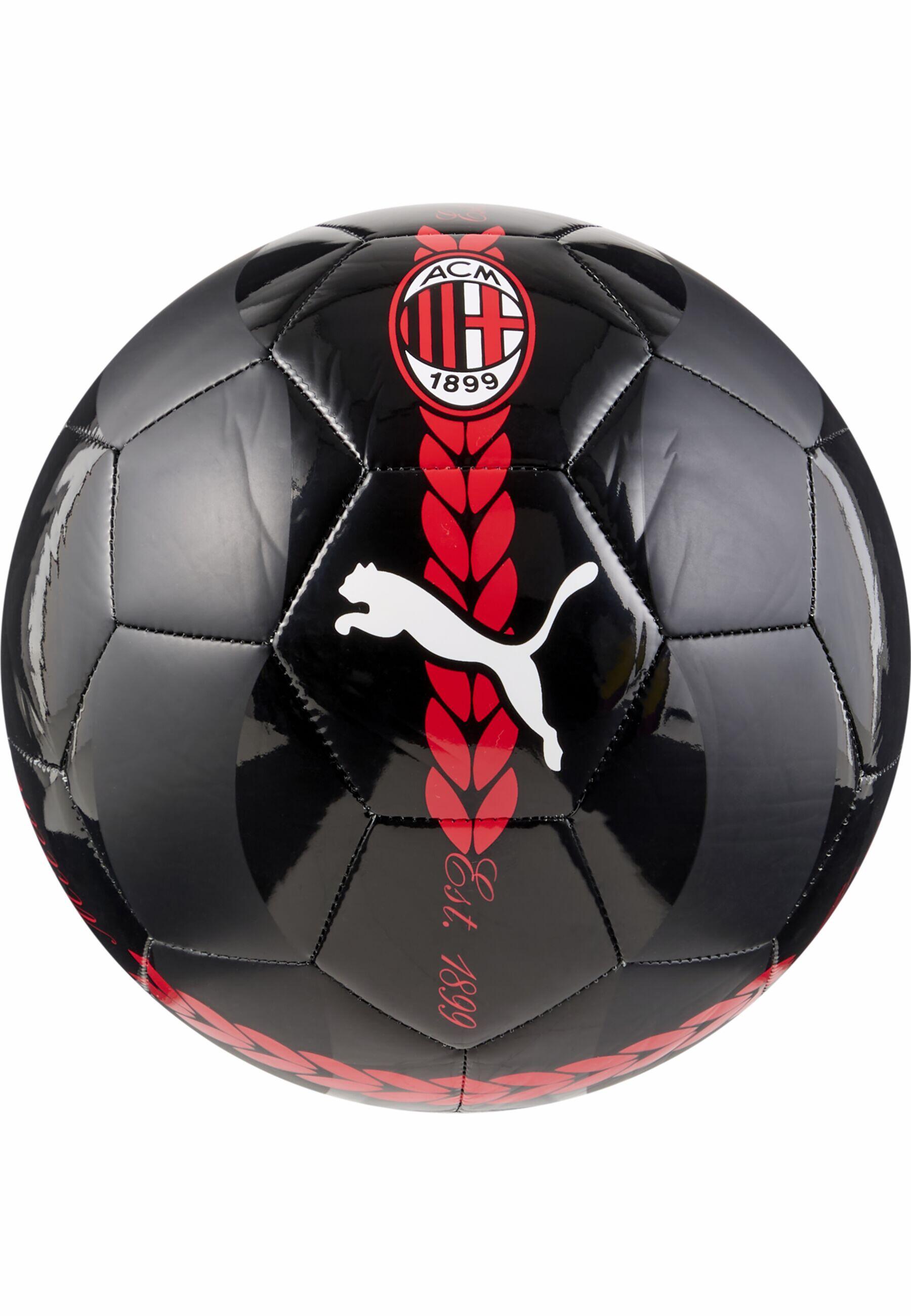 PUMA Pallone da calcio pre-partita AC Milan 24/25 PUMA Black For All Time Red