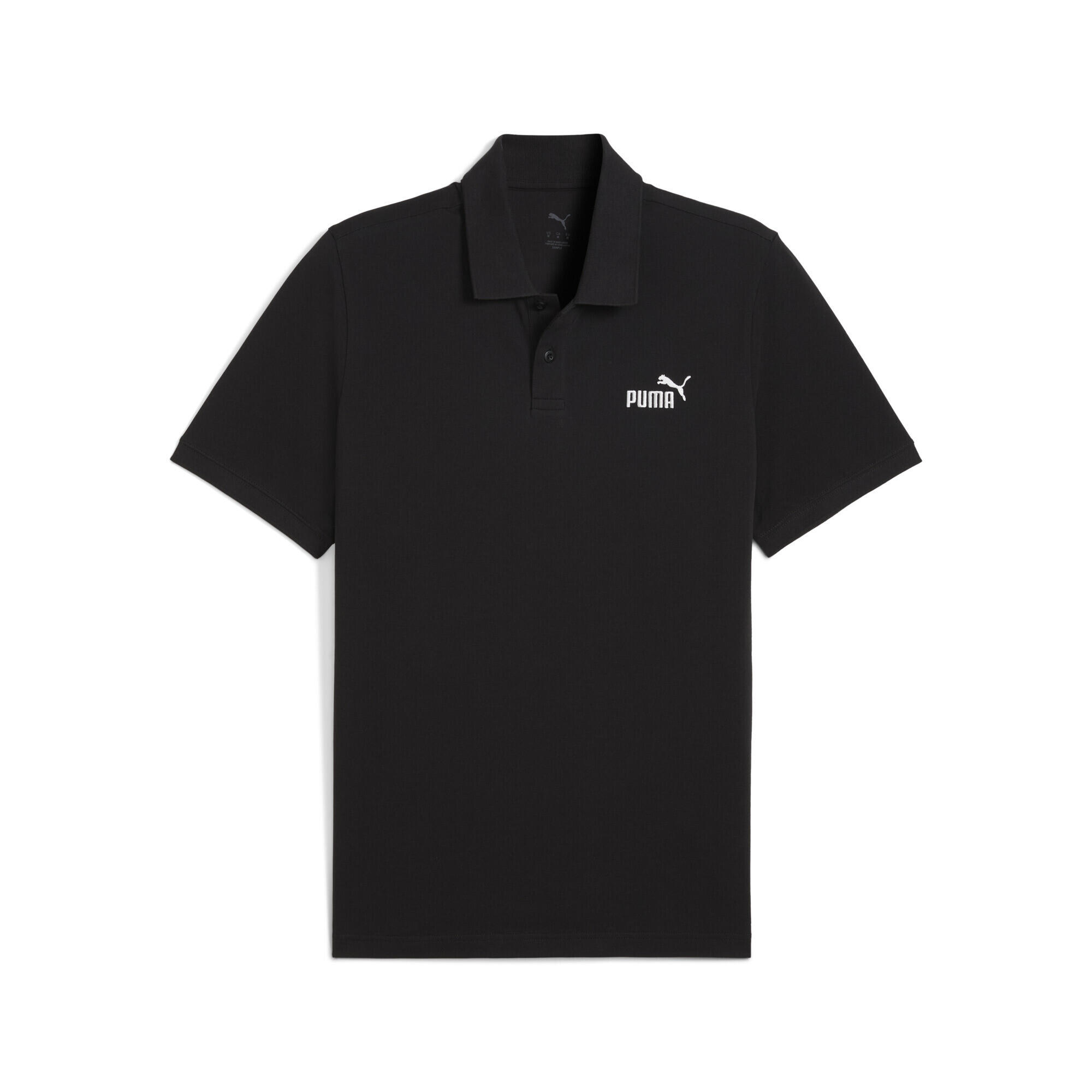 PUMA T-shirt Puma Ess No. 1 Logo Pique Polo, Black, Men