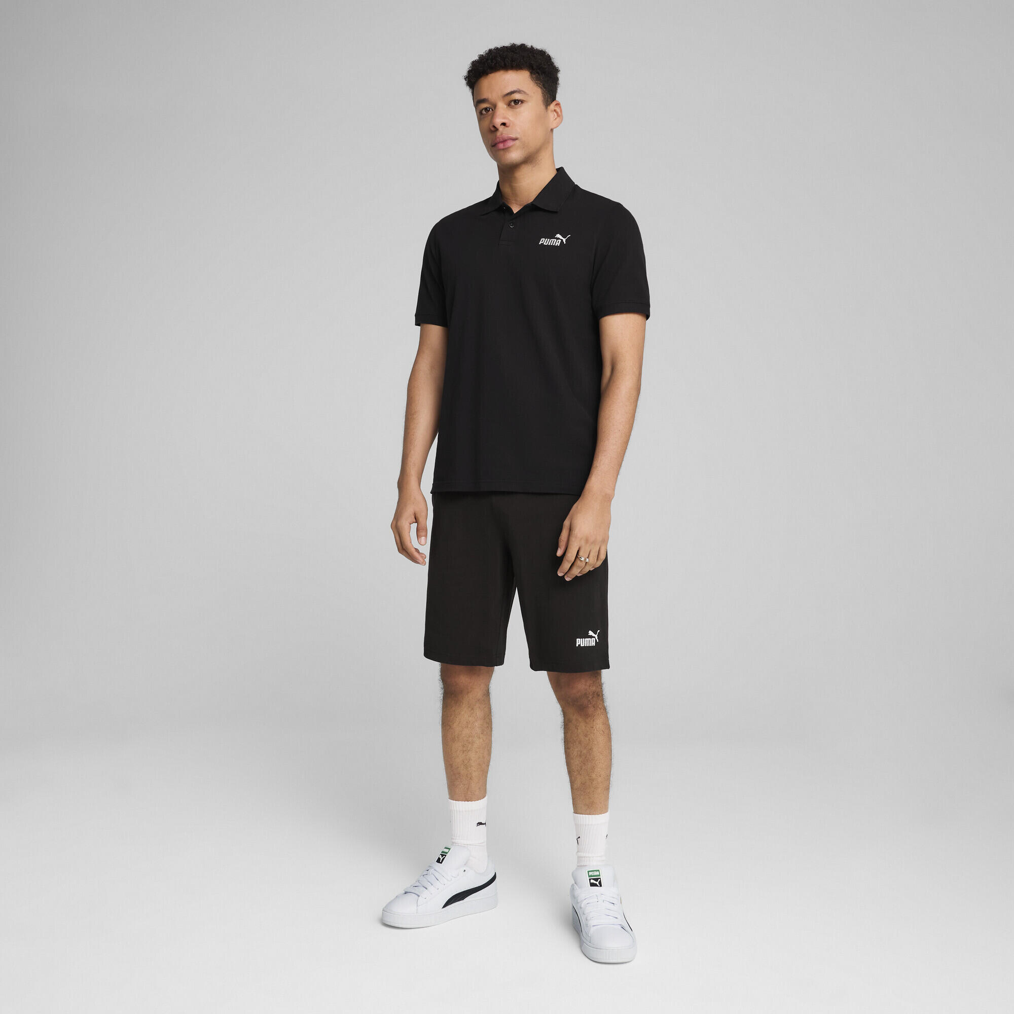 Polo in piqué con logo Essentials N. 1 da uomo PUMA 6/7