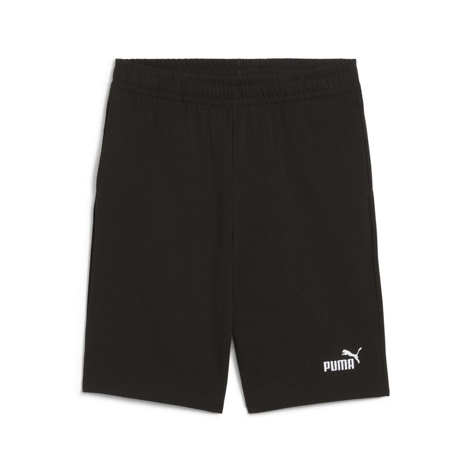Młodzieżowe szorty ESS z logo No. 1 z dżerseju PUMA Black