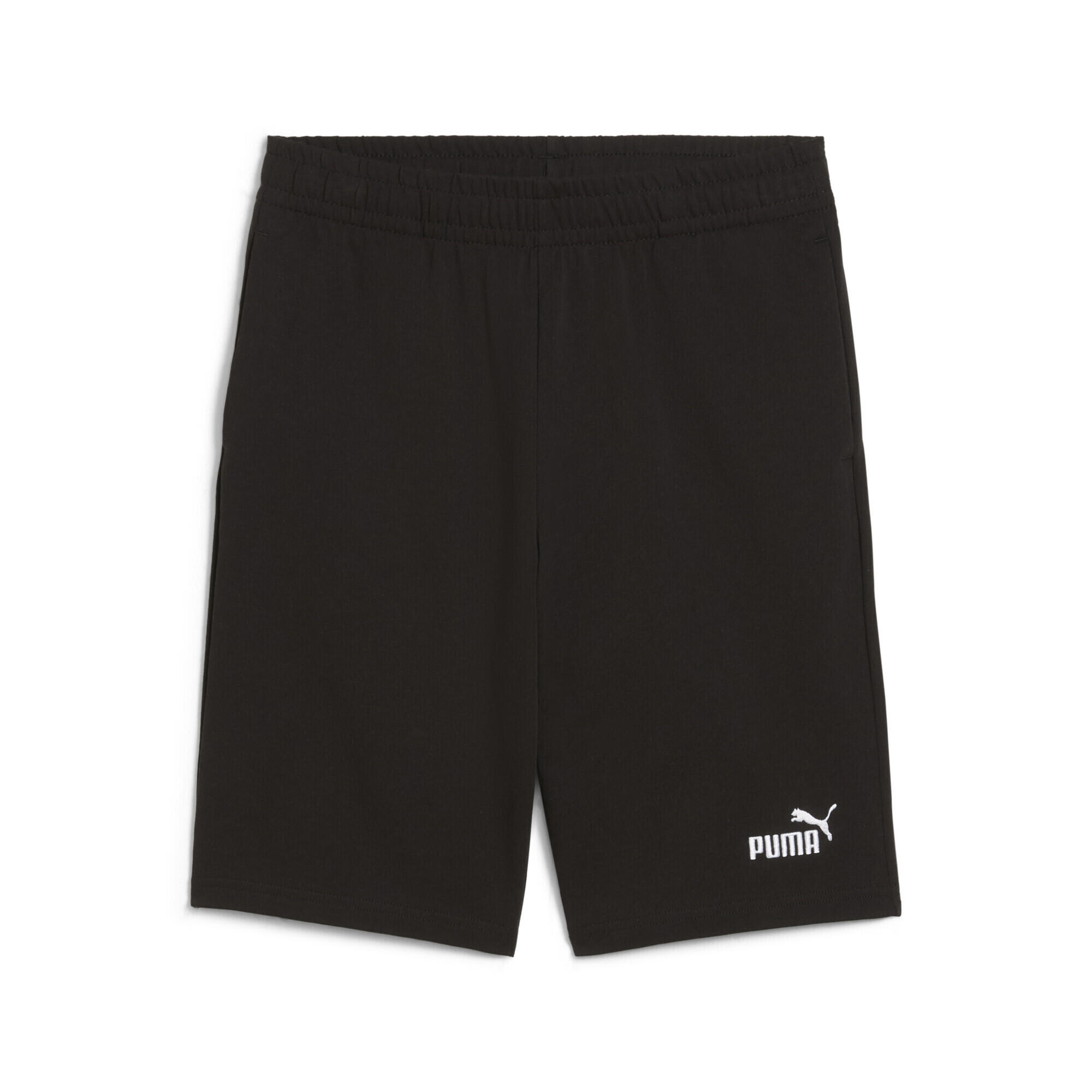 Młodzieżowe szorty ESS z logo No. 1 z dżerseju PUMA Black