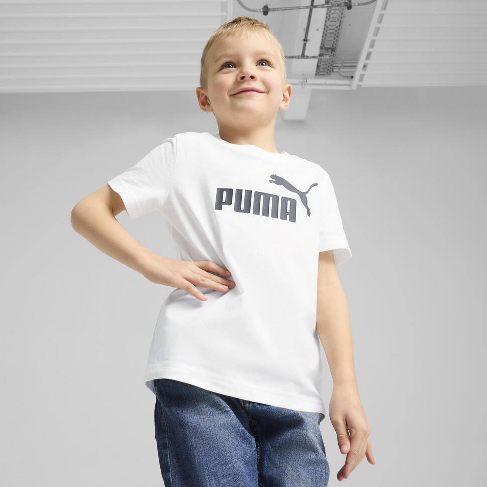 Dziecięca koszulka ESS z logo No. 1 PUMA White