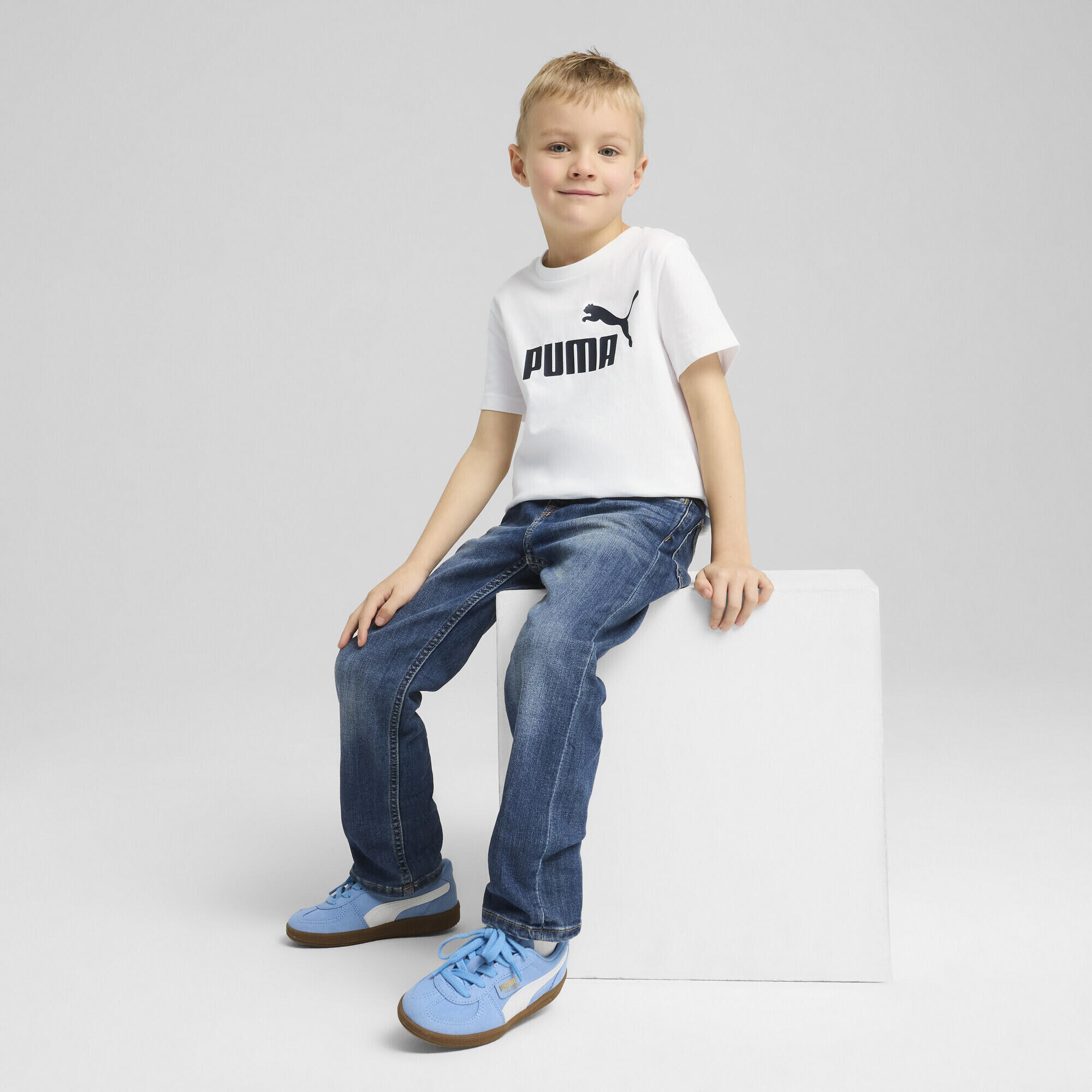 T-shirt con logo ESS N. 1 per bambini PUMA 4/7