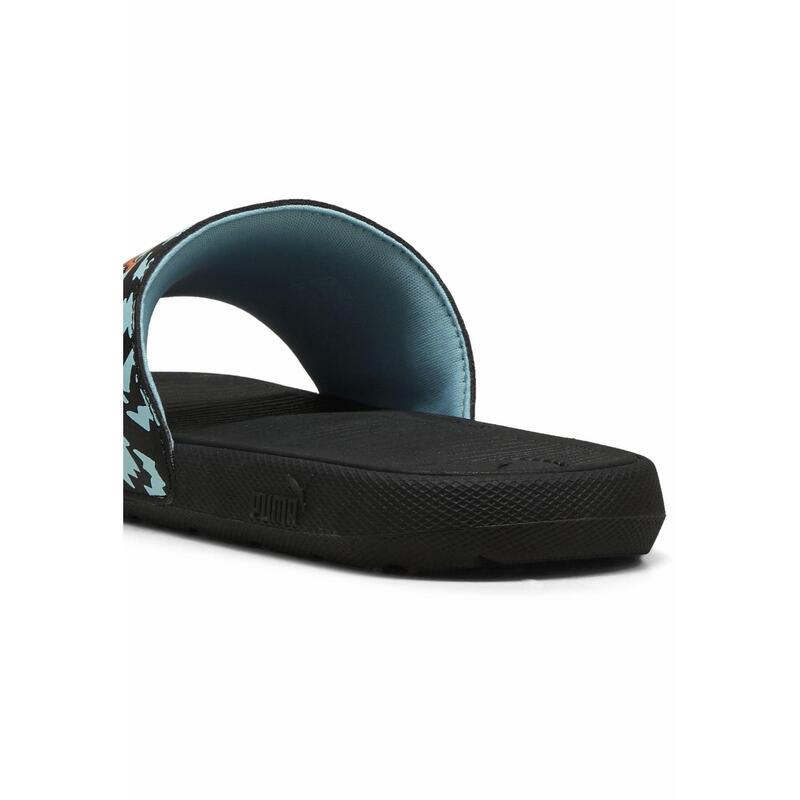 Młodzieżowe klapki Cool Cat Poised 2 Race PUMA Black Orange Glo Safe Lake Blue