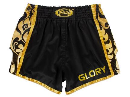 Spodenki Muay Thai Fairtex BSG1 Glory Czarne/Złote S