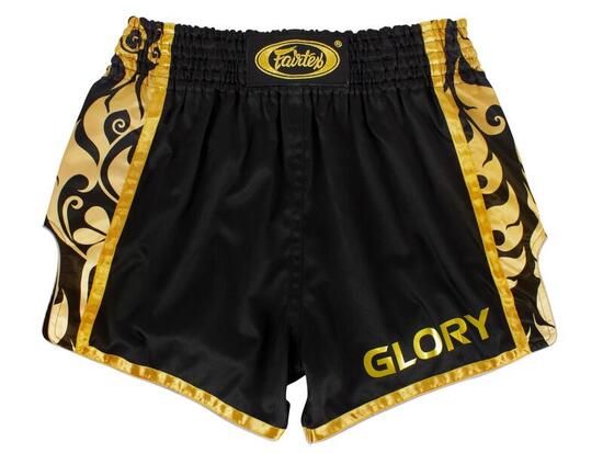 Spodenki Muay Thai Fairtex BSG1 Glory Czarne/Złote S