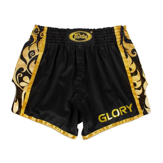 Spodenki Muay Thai Fairtex BSG1 Glory Czarne/Złote S
