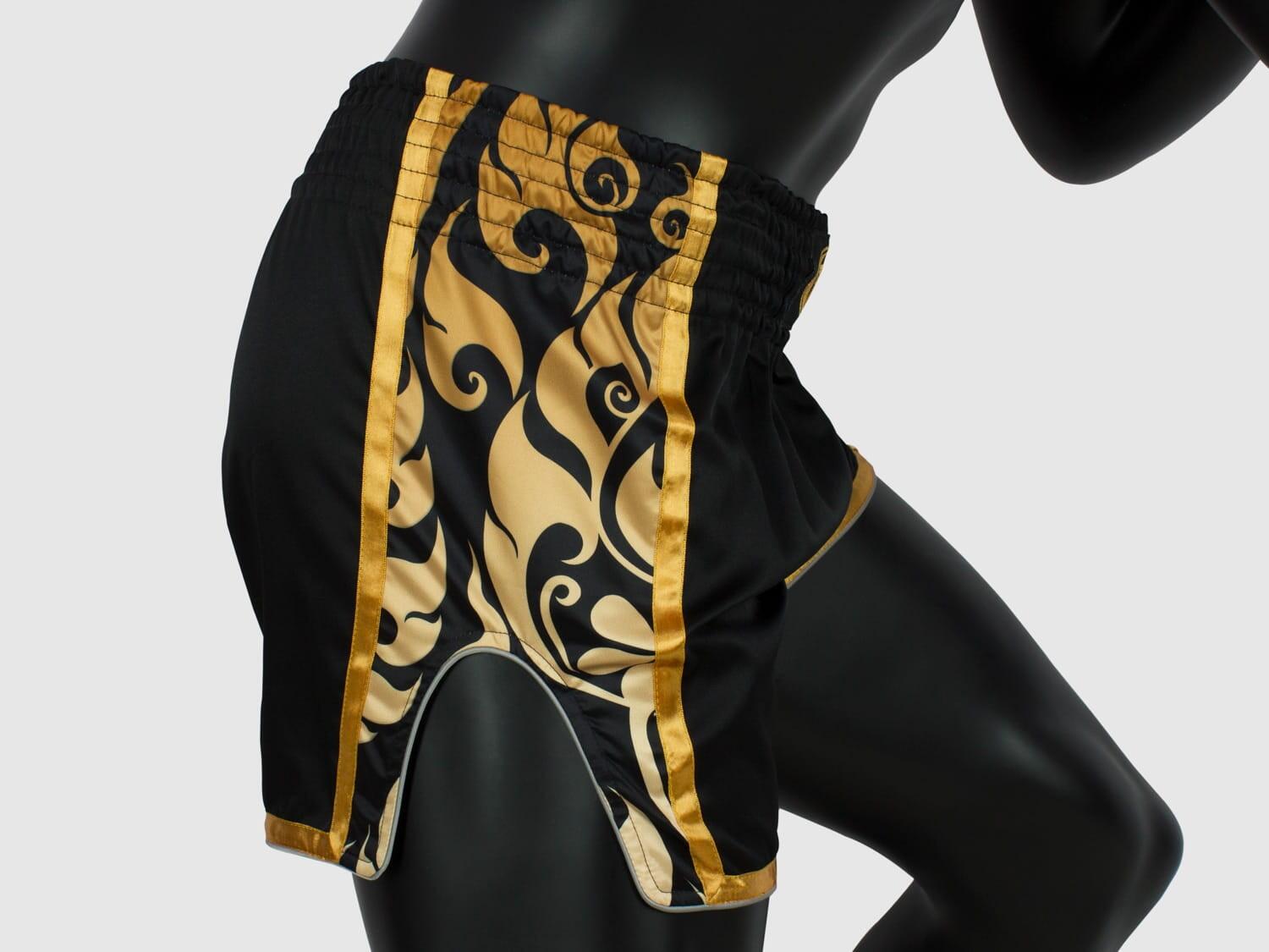 Spodenki Muay Thai Fairtex BSG1 Glory Czarne/Złote S 4/5
