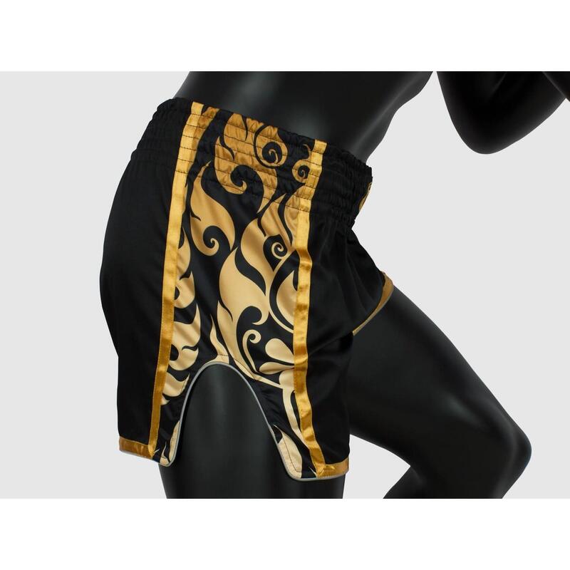 Spodenki Muay Thai Fairtex BSG1 Glory Czarne/Złote XL