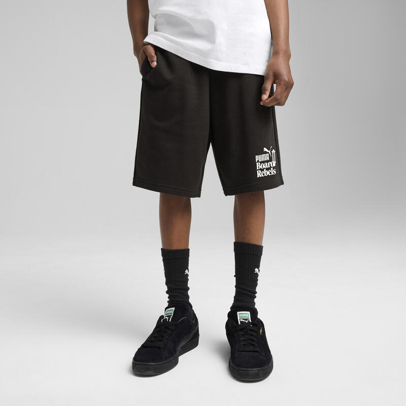 Młodzieżowe długie szorty Mid 90s PUMA Black