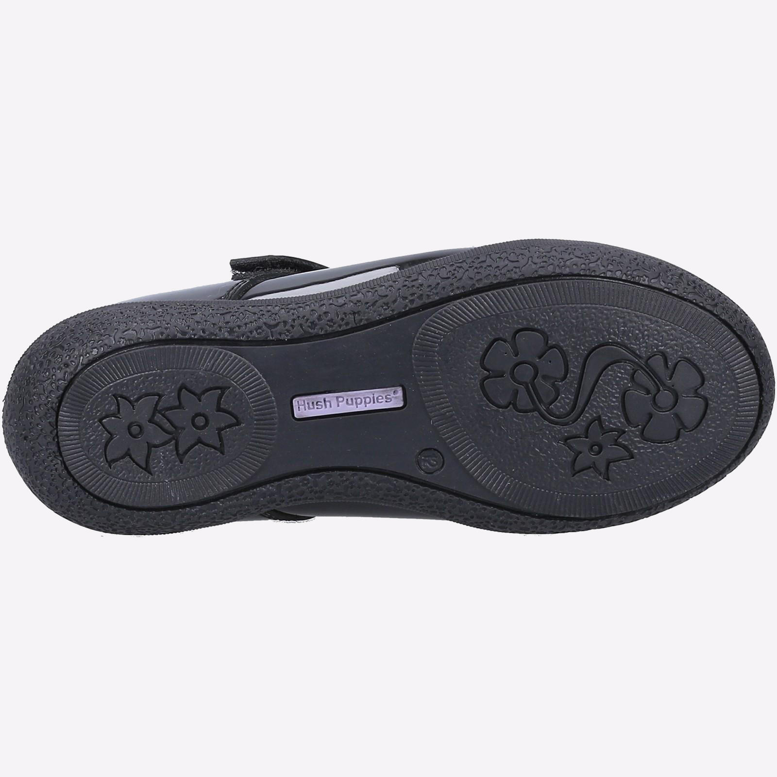 Hush Puppies Rosanna Patent School Shoes Junior 4/4