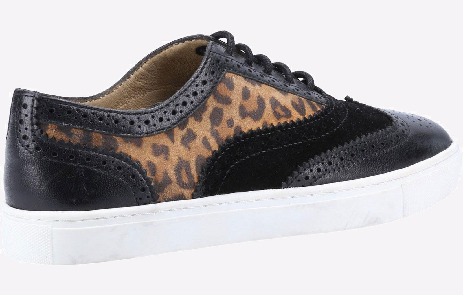 Hush Puppies Tammy Brogue Leather Womens Trainers 3/3