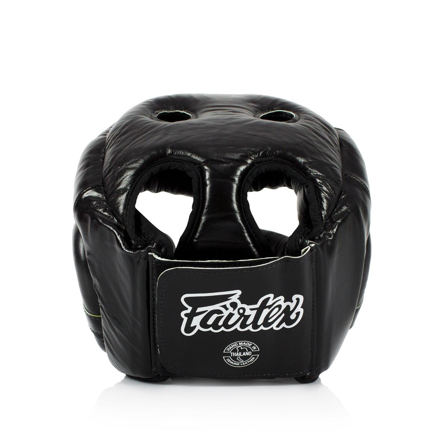 Kask Bokserski Fairtex HG13 z Ochroną Nosa Czarny/Czarny M 4/5