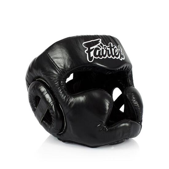 Casque de Boxe Fairtex HG13 avec Protection du Nez Noir/Noir