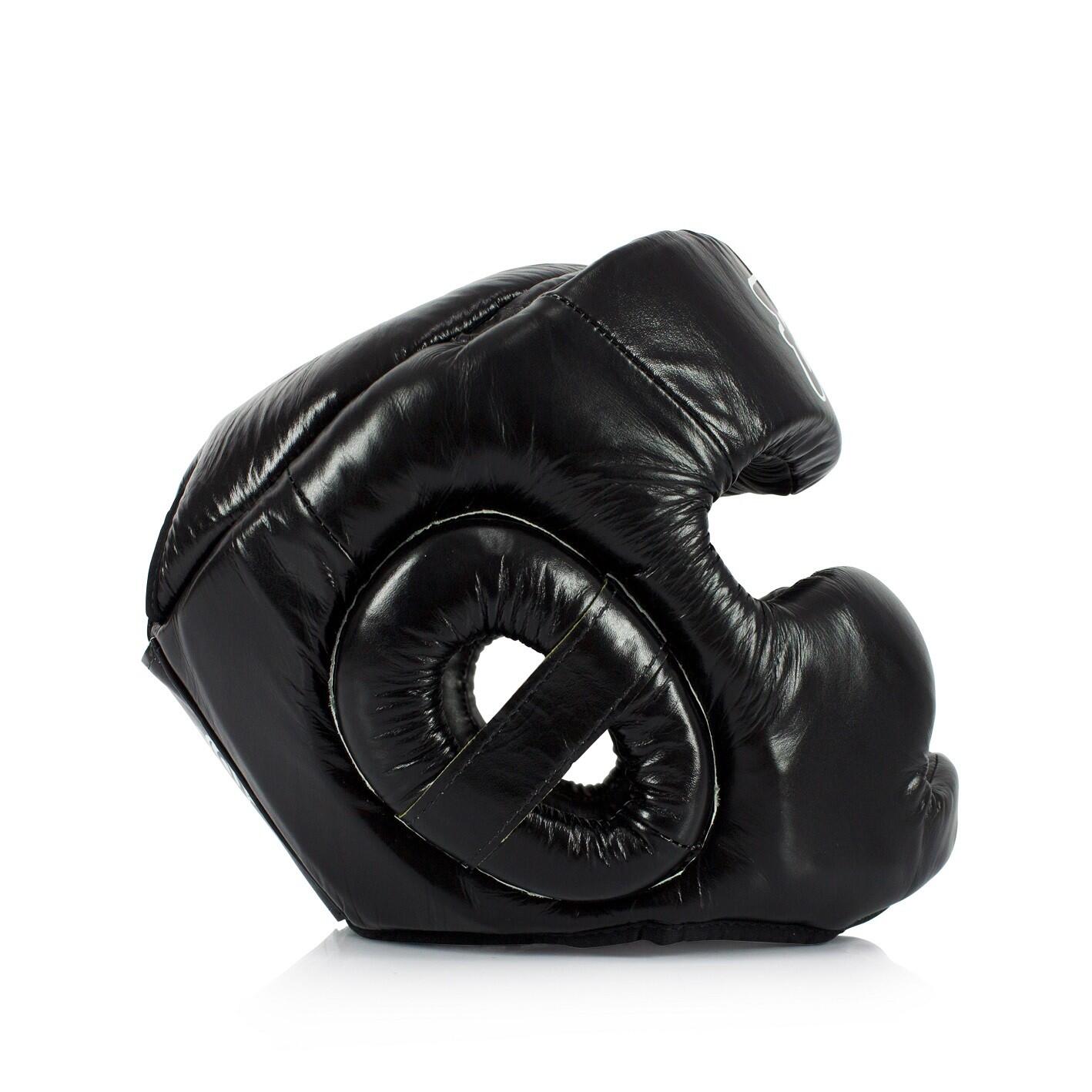 Kask Bokserski Fairtex HG13 z Ochroną Nosa Czarny/Czarny M 3/5