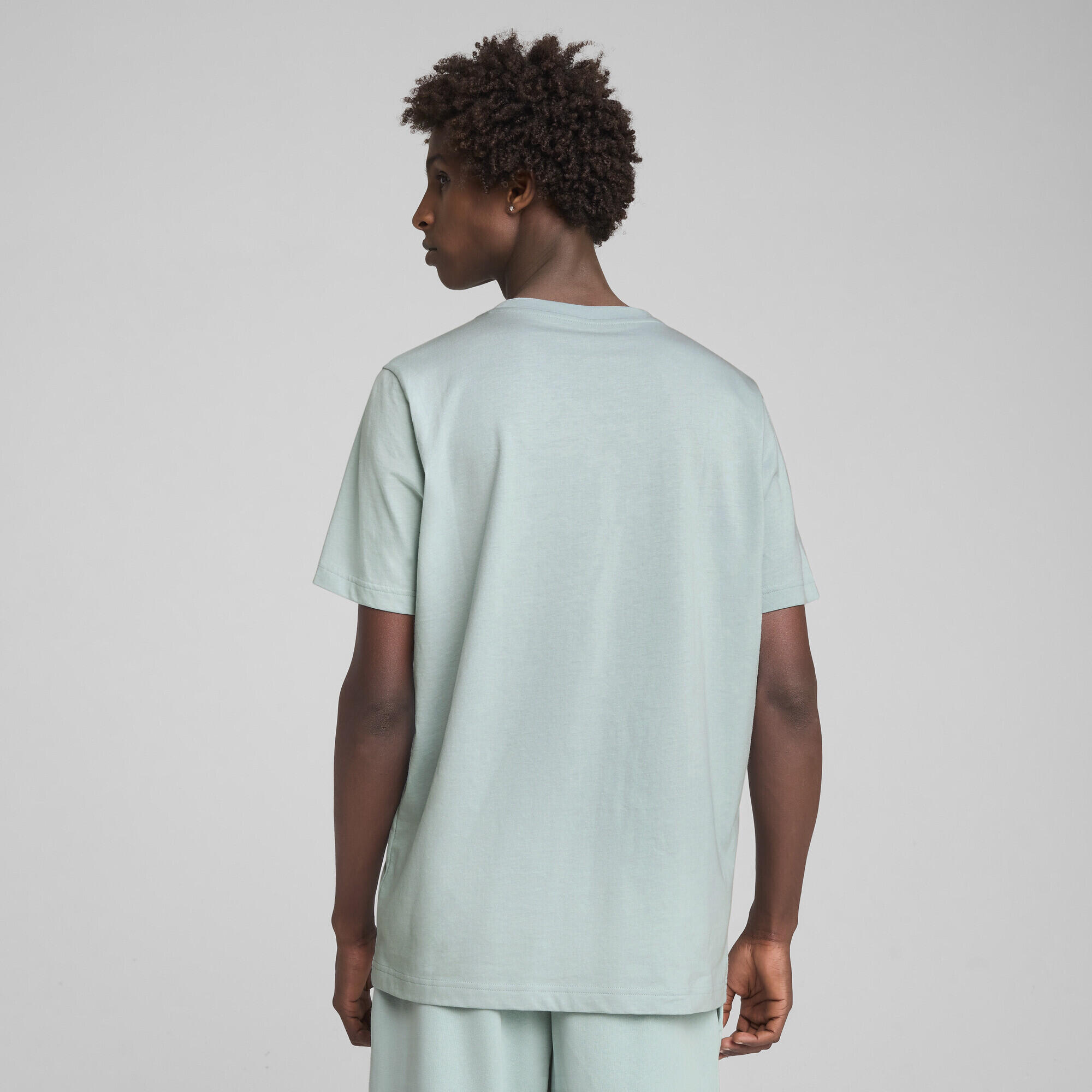 Essentials 2 Colour Small No. 1 Logo T-Shirt Herren PUMA Modern Mint Green 3/7