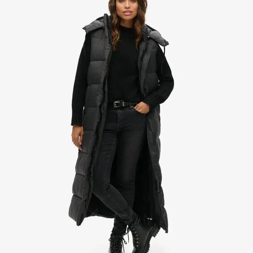 LongSleeveless Hooded  Puffer Jacket Superdry Ripstop
