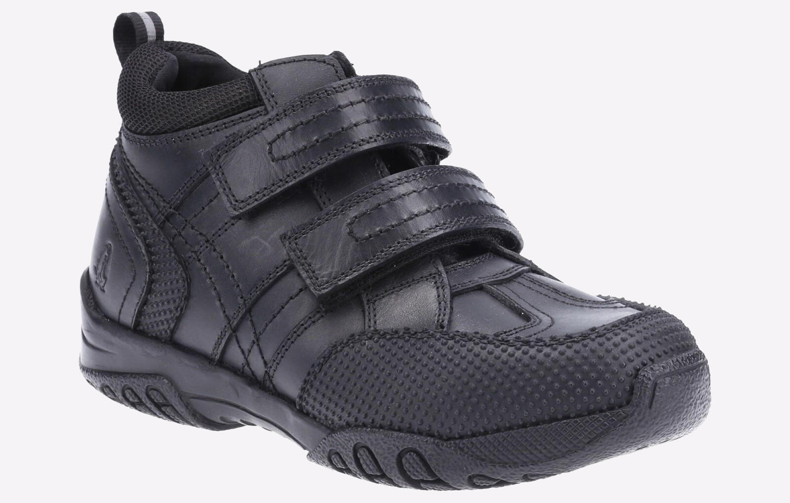 Hush Puppies Jezza 2 Youth Boys Black Leather Loafers