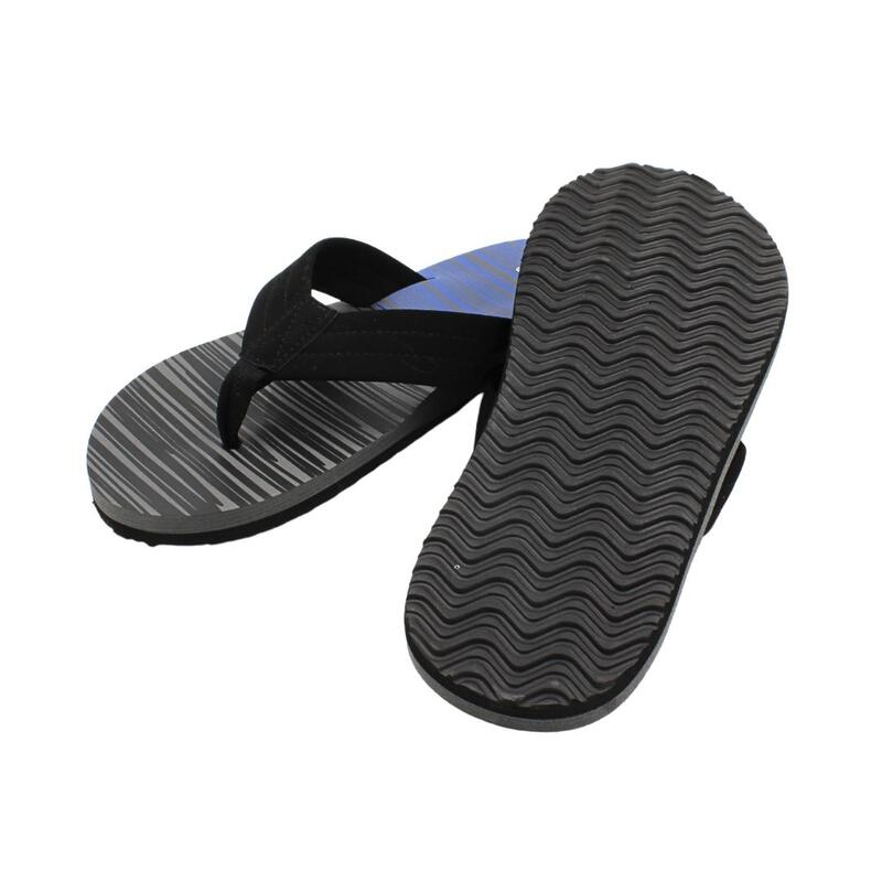 Șlapi flip-flop bărbați, Perletti, negru cu albastru, 43 EU