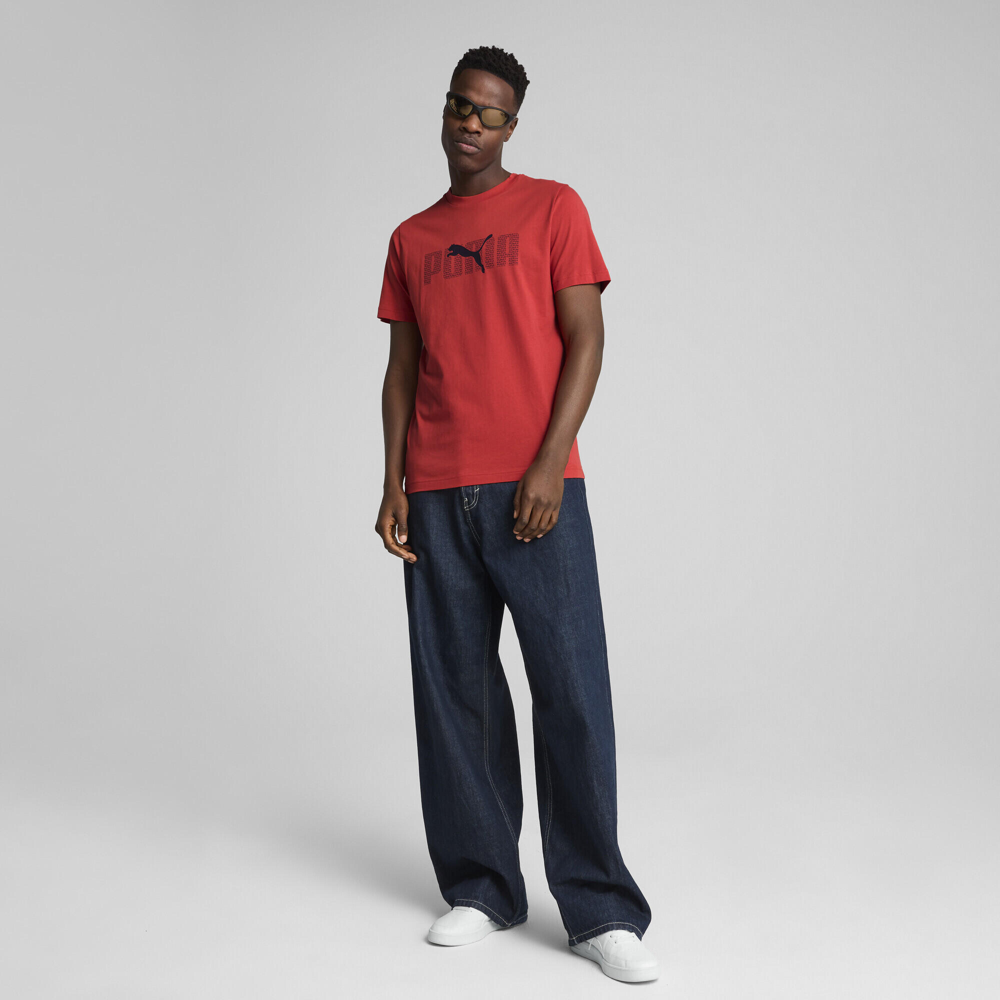T-shirt Logo Lab Essentials Homme PUMA Red Fire 5/7