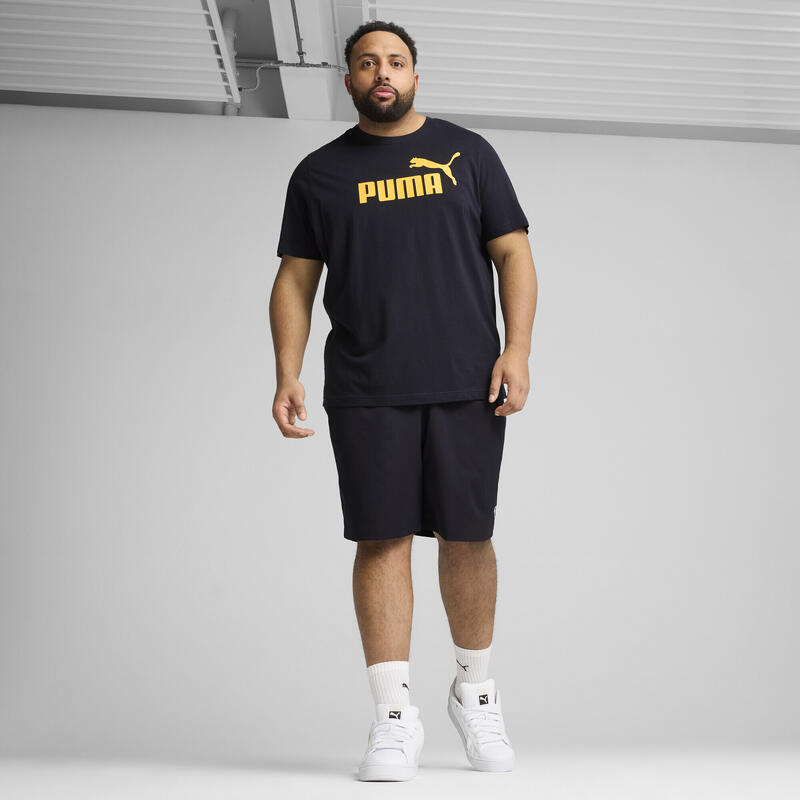 Tricou fitness bărbați logo guler rotund Ess No. 1 Logo Tee S, albastru PUMA