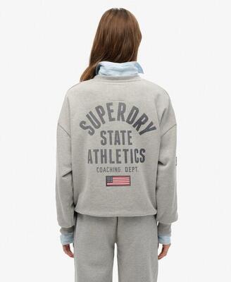 Sudadera informal estampada para mujer Superdry Athletic Essentials