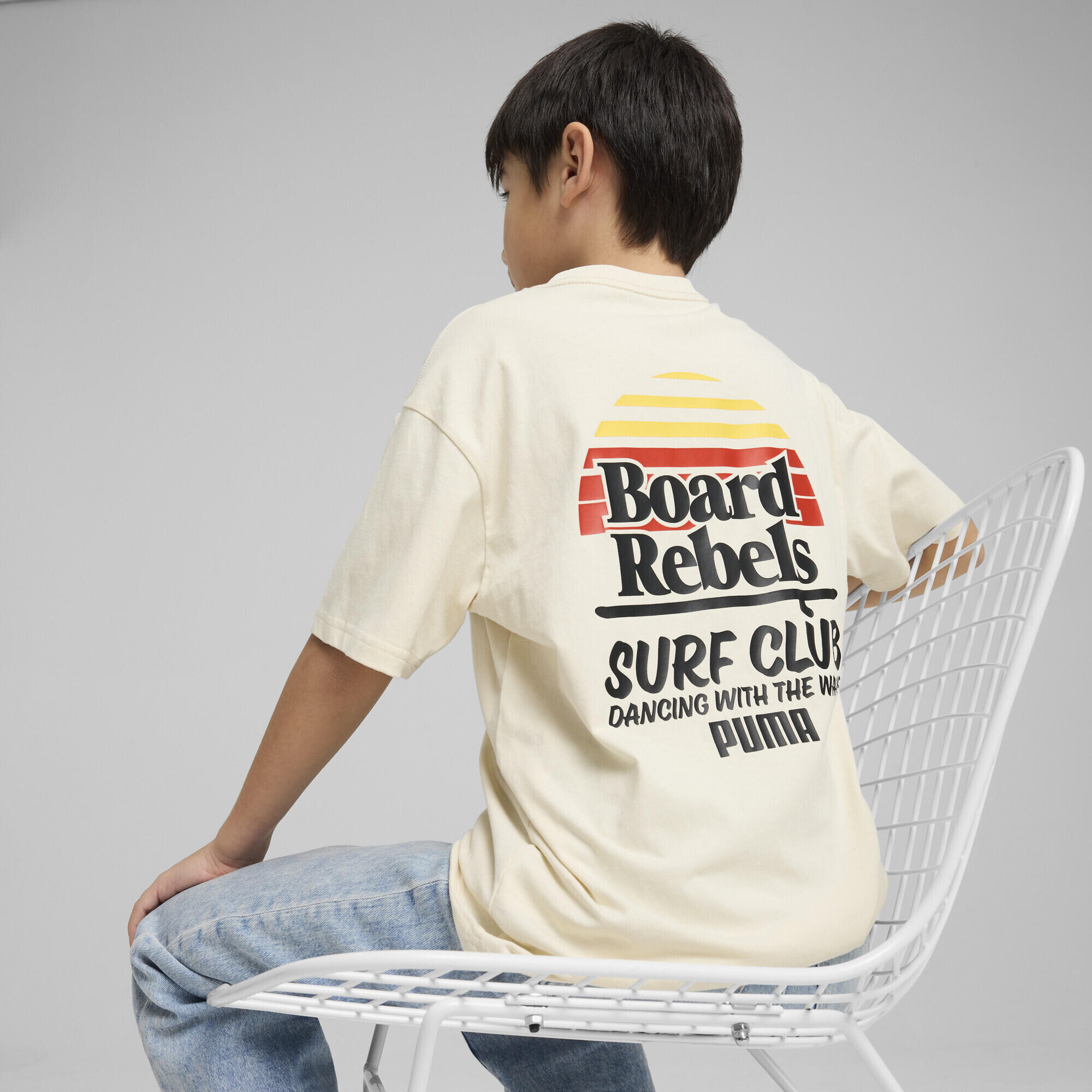 T-shirt grafica Mid 90s per ragazzi PUMA Alpine Snow White 3/7