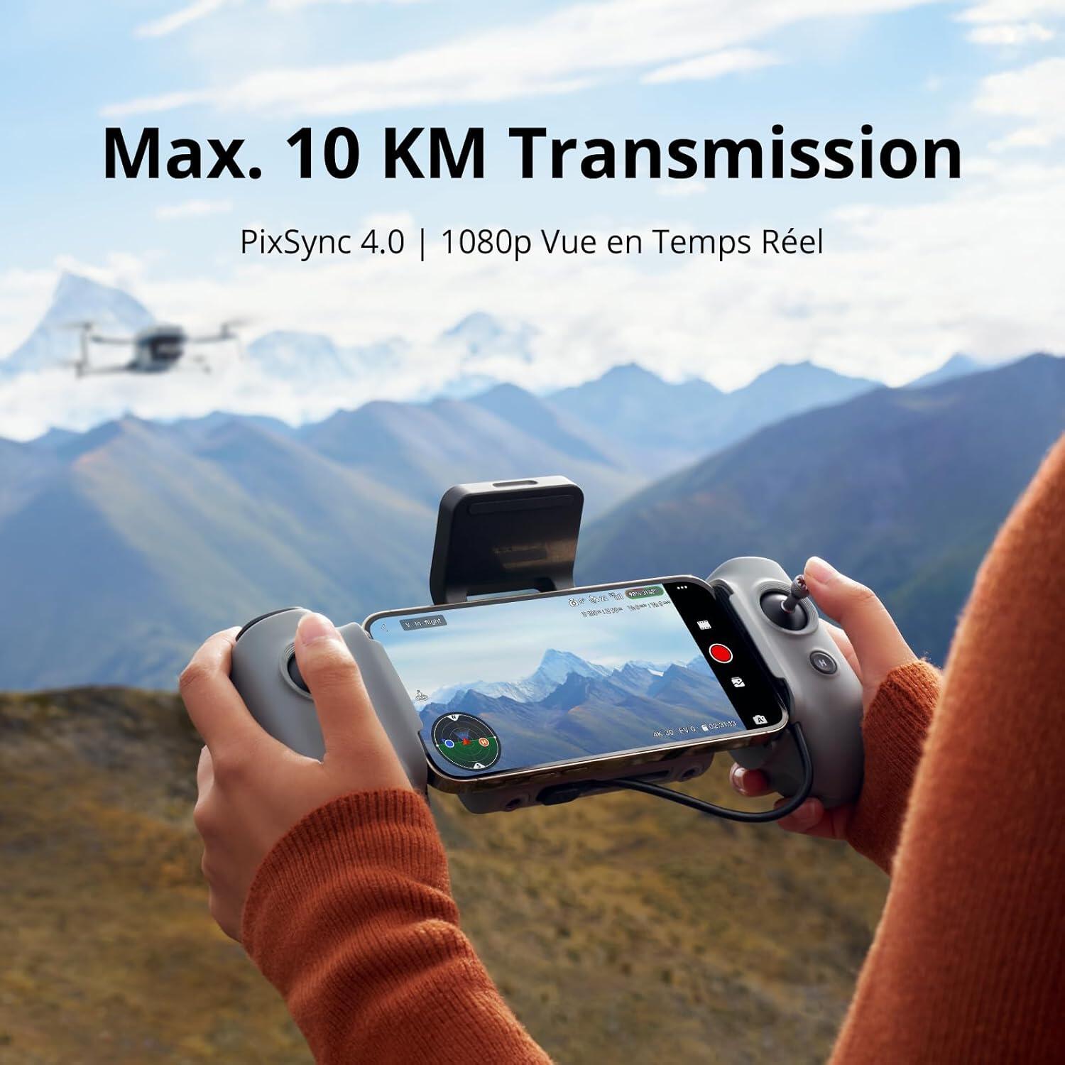 Dron corrida leve fotografia aérea Atom 2 Standard Kit 5/7