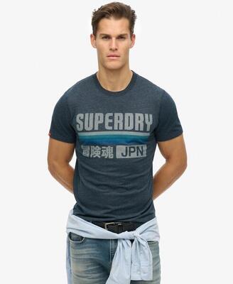 Lässiges T-Shirt mit japanischen Streifen