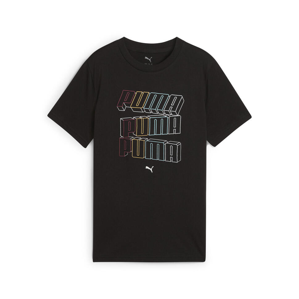 Młodzieżowa koszulka Essentials Logo Lab PUMA Black
