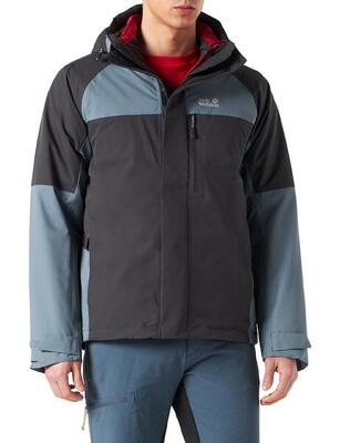 Giacca Invernale Jack Wolfskin Steting Peak per Uomo - Rosso Acqua