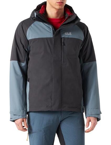 Giacca Invernale Jack Wolfskin Steting Peak per Uomo - Rosso Acqua