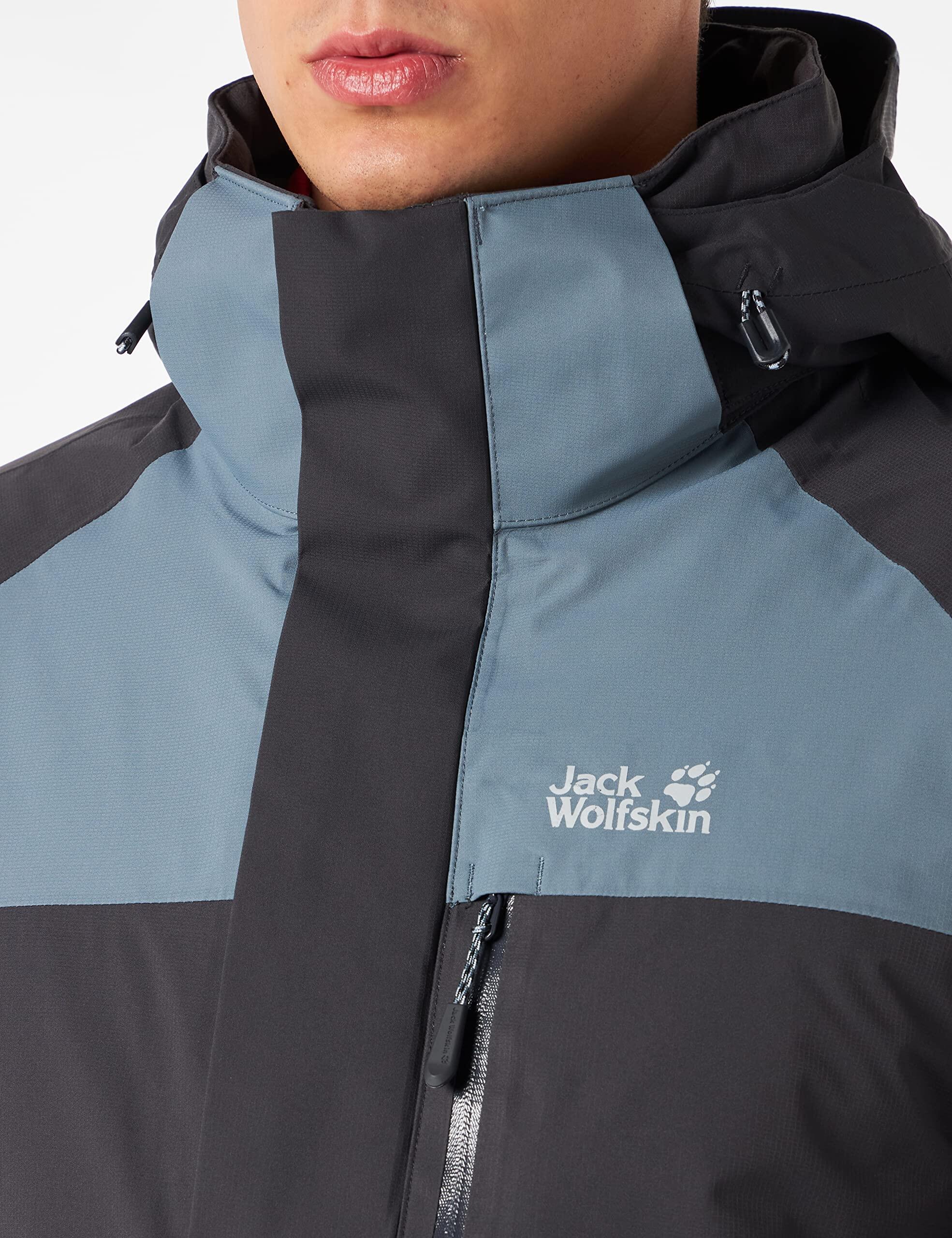 Giacca Invernale Jack Wolfskin Steting Peak per Uomo - Rosso Acqua 2/6