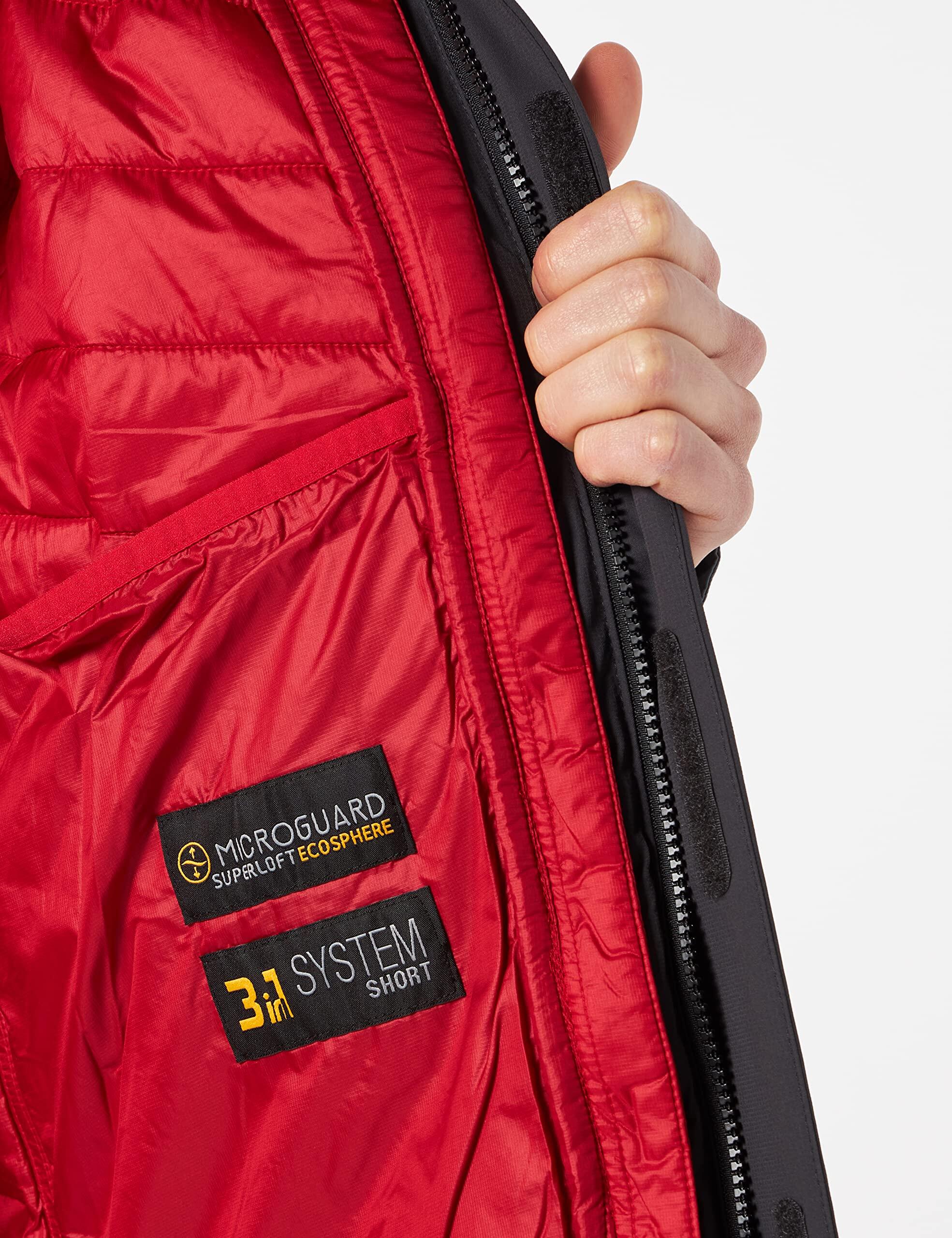 Giacca Invernale Jack Wolfskin Steting Peak per Uomo - Rosso Acqua 6/6