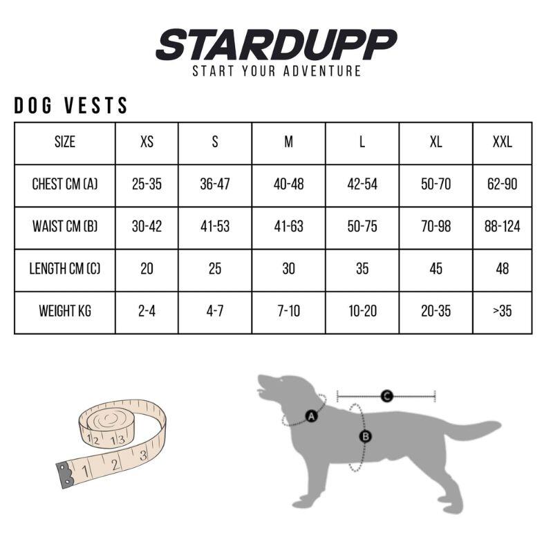 Stardupp green dog life jacket, size XS 3/3