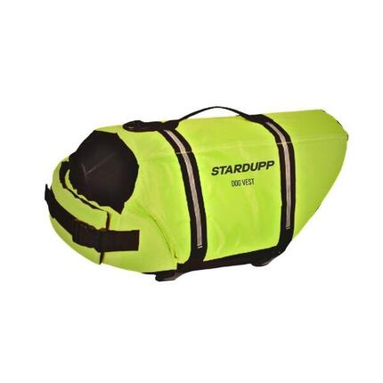 Gilet de sauvetage chien Stardupp vert fluo avec poignée