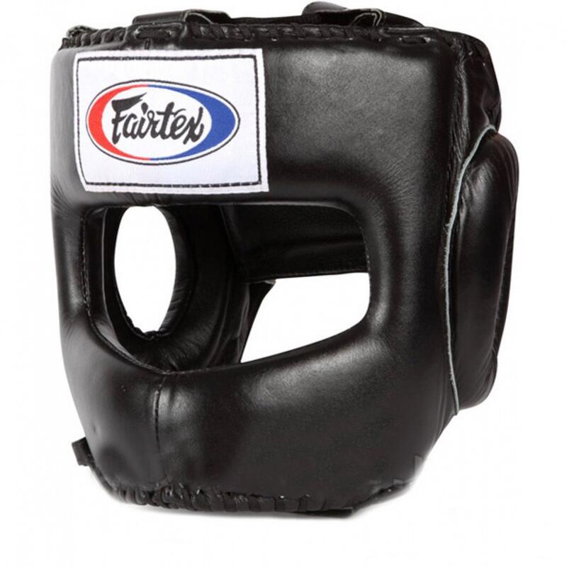 Kask Bokserski Fairtex HG4 z Ochroną Nosa Czarny XL