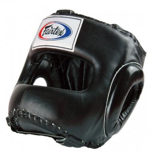 Kask Bokserski Fairtex HG4 z Ochroną Nosa Czarny XL 2/6