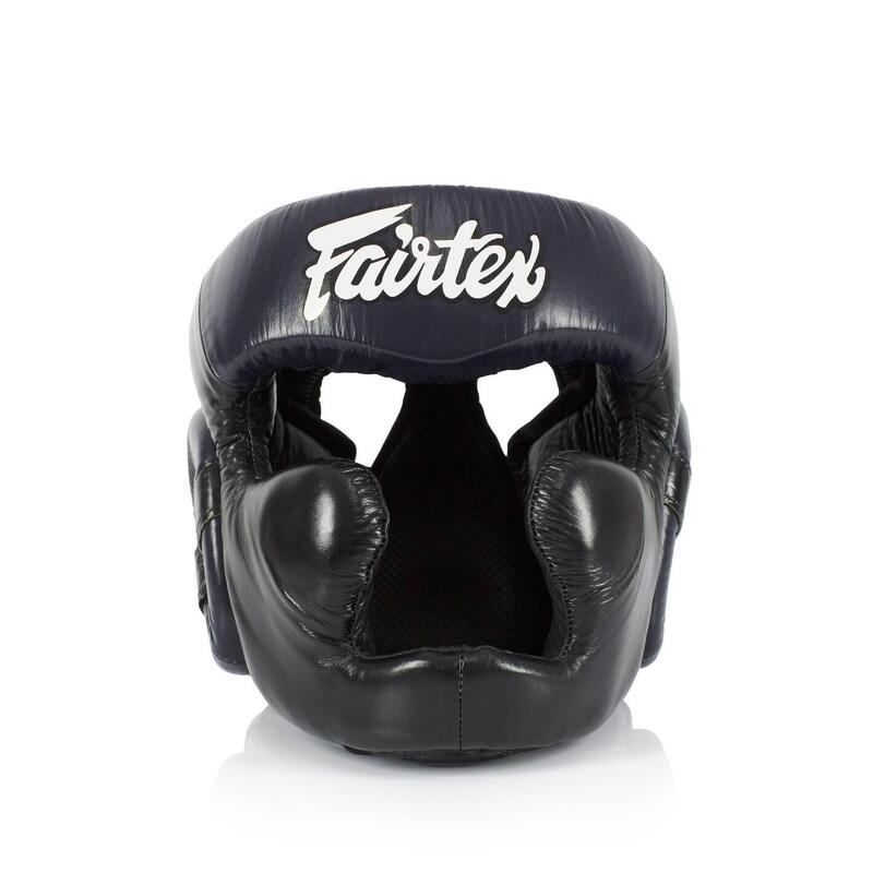 Kask Bokserski Fairtex HG13 Czarny/Niebieski L