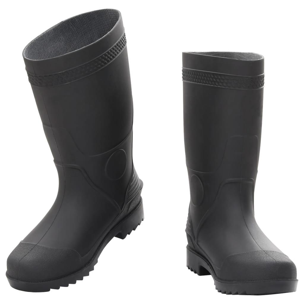 Botas de lluvia VidaXL PVC talla 39 negro 2/4