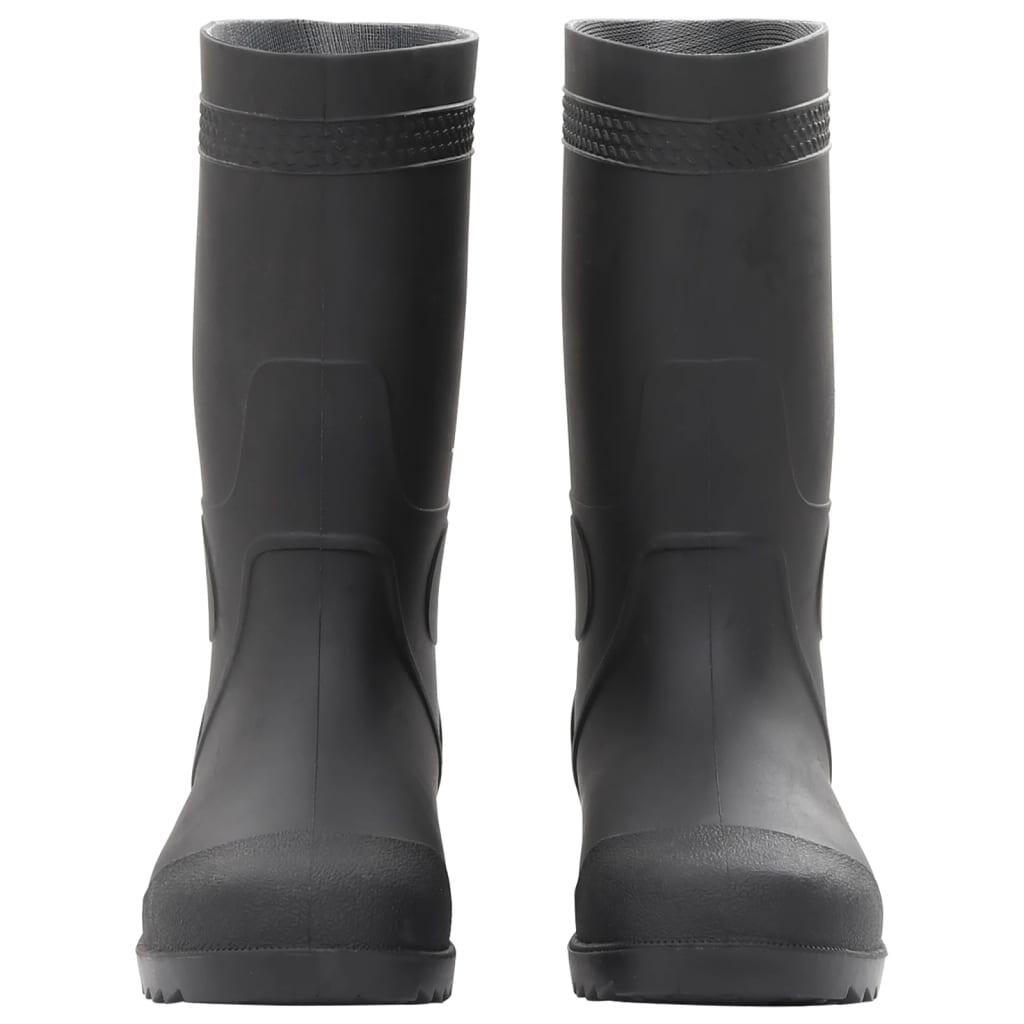 Botas de lluvia VidaXL PVC talla 39 negro 3/4