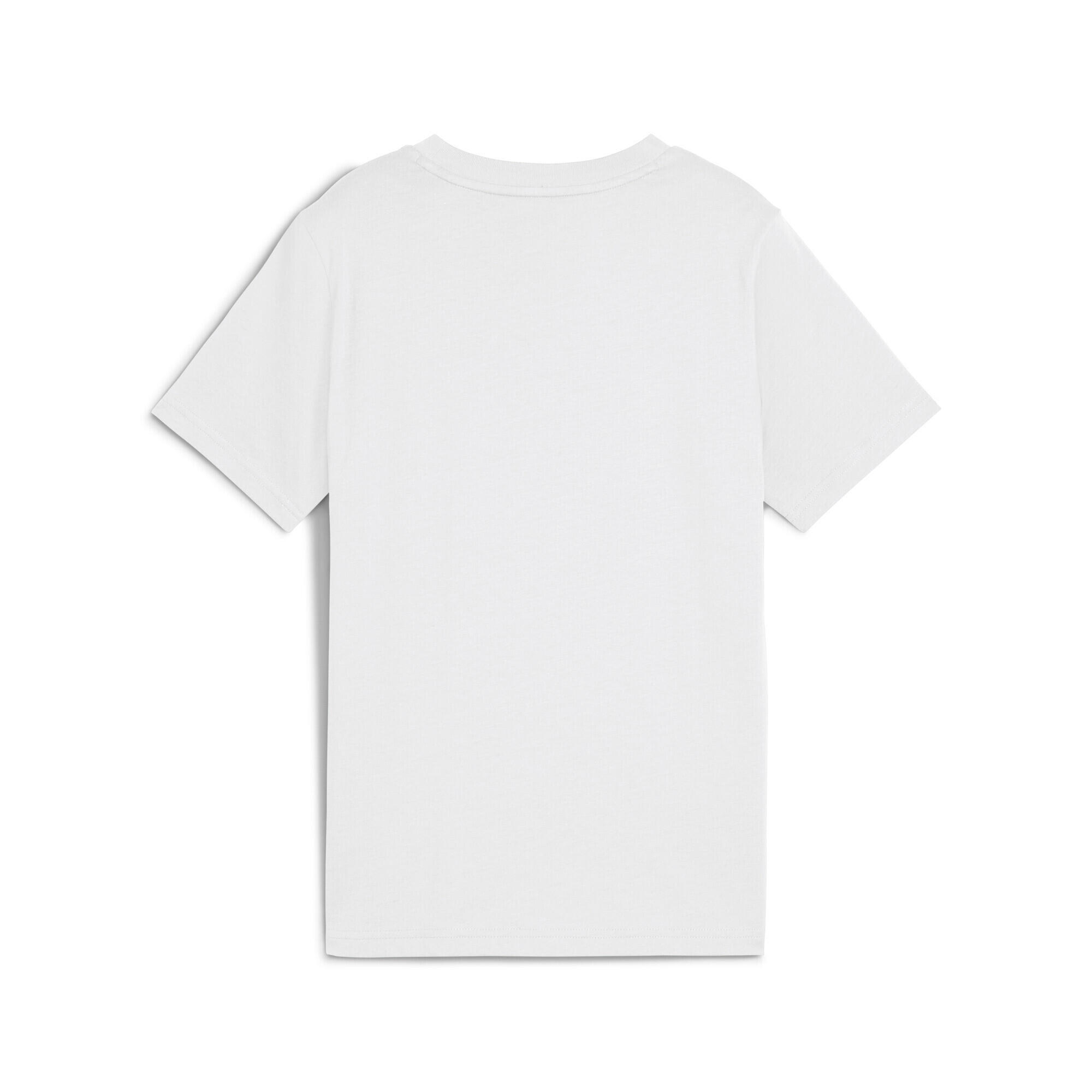 T-shirt con logo Essentials No. 1 colorato per ragazzi PUMA White 5/7
