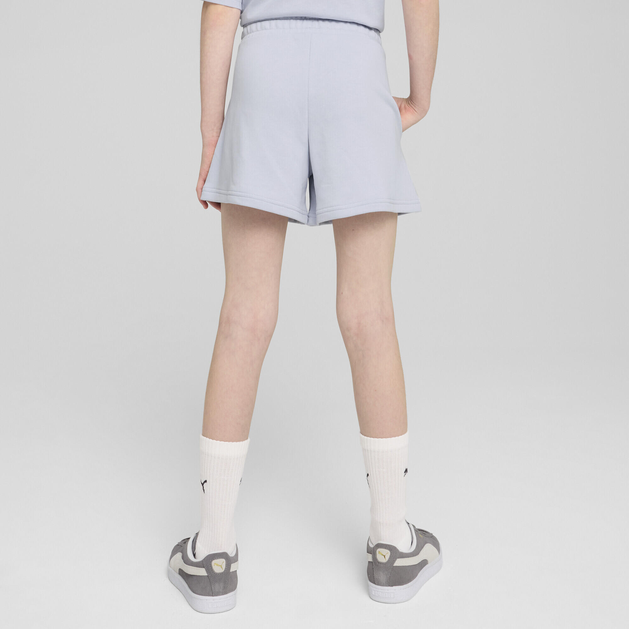 ESS Small No. 1 Logo Shorts Mädchen PUMA Cool Weather Blue 3/7