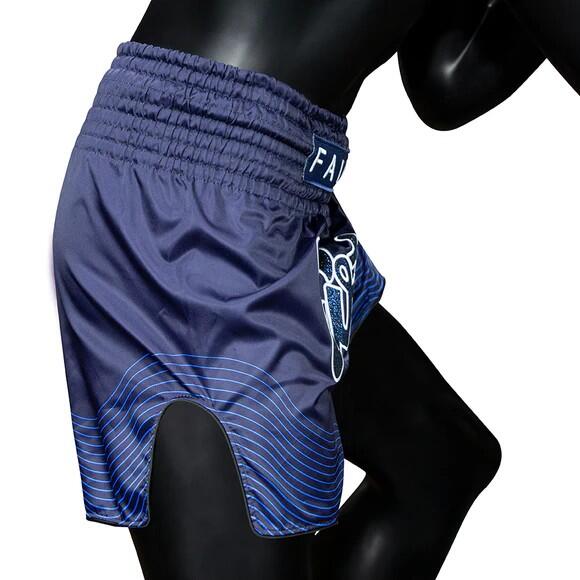 Spodenki Muay Thai Fairtex Blue Ocean BS1930 Niebieskie L 5/6